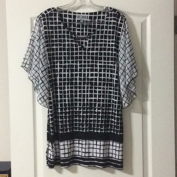 Comfy Blouse. Longer, dress up or down. Sz L - Picture 1 of 6